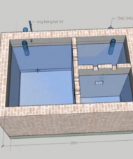 Kích thước bể phốt tự hoại 2 ngăn, 3 ngăn 