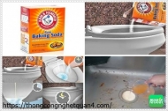 Cách thông bồn cầu bằng baking soda