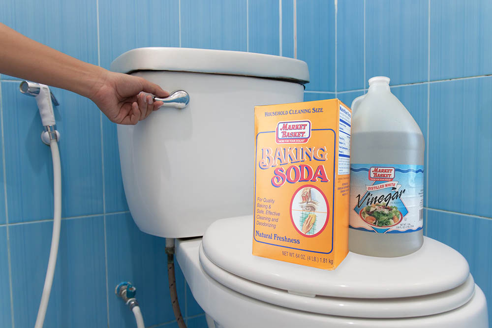 Baking soda kết hợp giấm