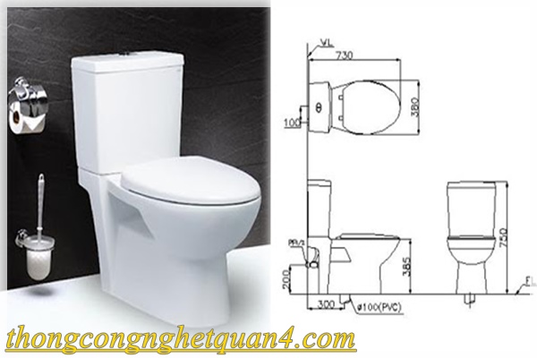 kích thước bồn cầu ceasar