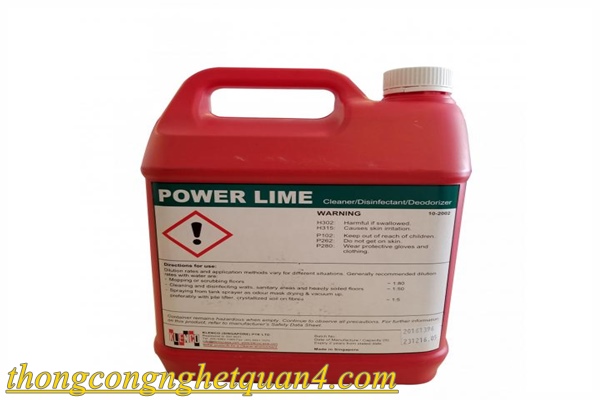 khử mùi hôi toilet bằng power lime